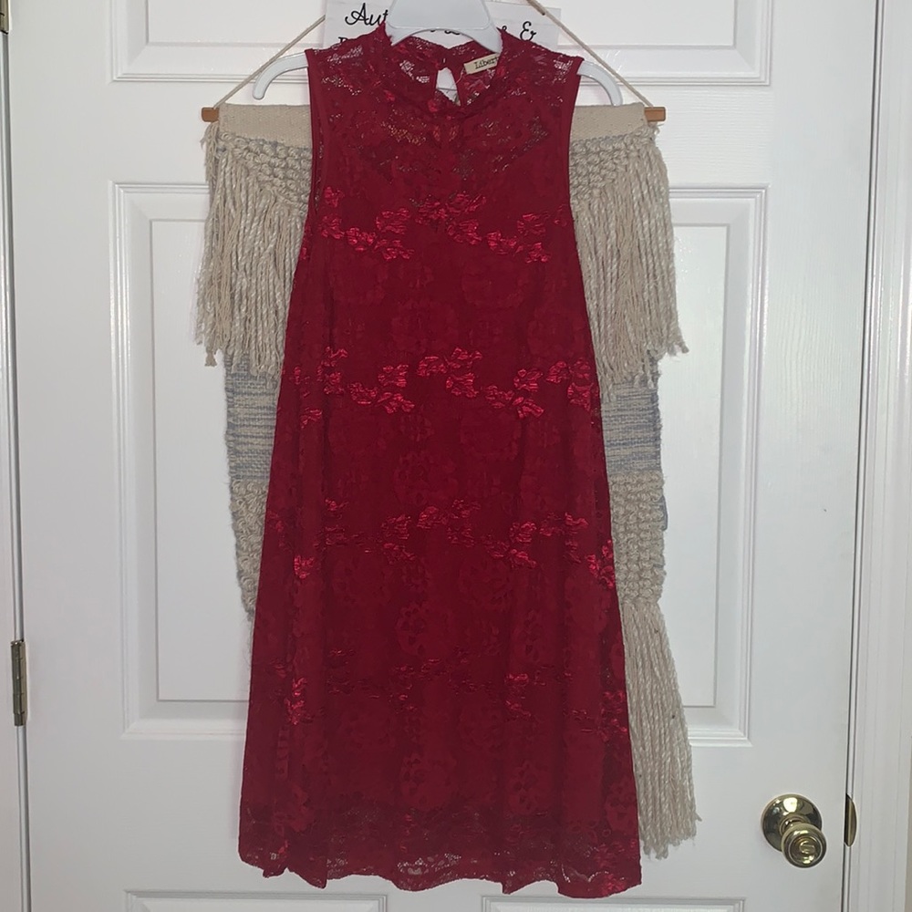 Liberty Love/ Small/ cherry red/ cocktail dress